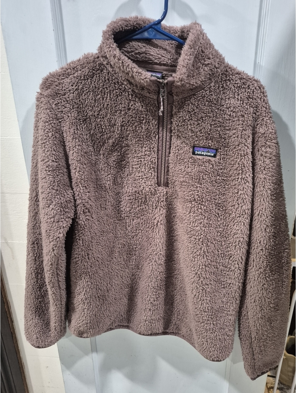 Patagonia Women's Plush Half-Zip Fleece Pullover in Mauve